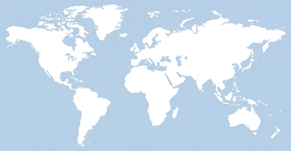 Carte du monde en ligne horizontale bleue — Photo