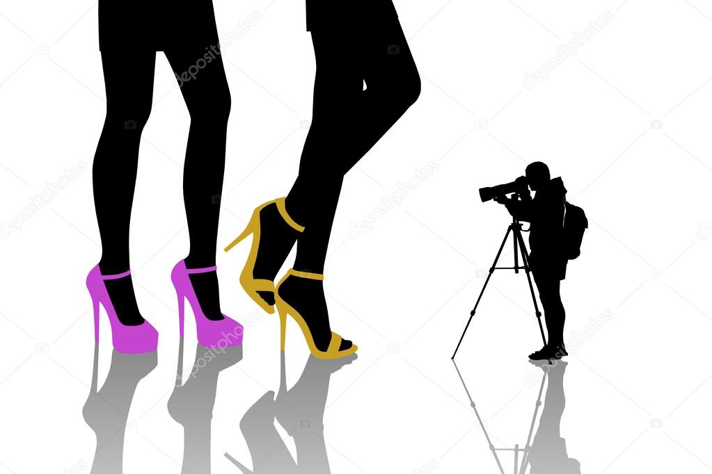photographer shooting fashion women