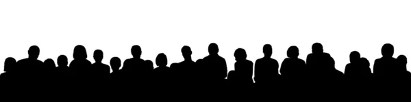 Audience silhouette 1 — Stock Photo, Image