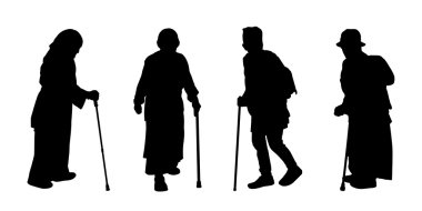 insanlar açık siluetleri set 15