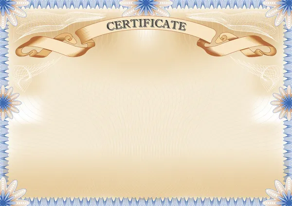 Diploma de Certificado Graduado — Archivo Imágenes Vectoriales