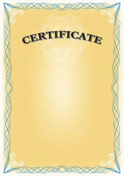 Certificate — Stock Vector