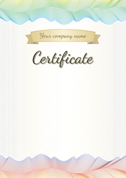 Certificado, graduado, diploma — Vector de stock