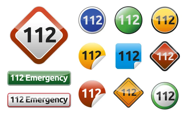 Chiamata d'emergenza 911 — Vettoriale Stock