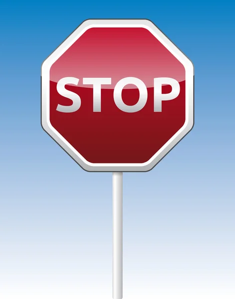 Stopverkeersbord — Stockvector