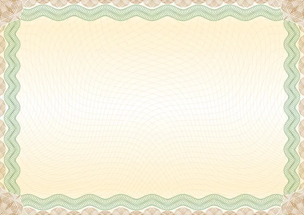 Sertifika yeşil kahverengi sınır peyzaj