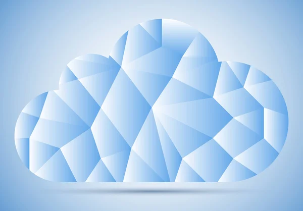 Nube de mosaico — Vector de stock