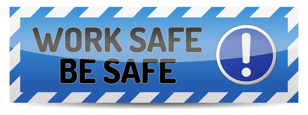 Trabajar seguro estar seguro — Archivo Imágenes Vectoriales