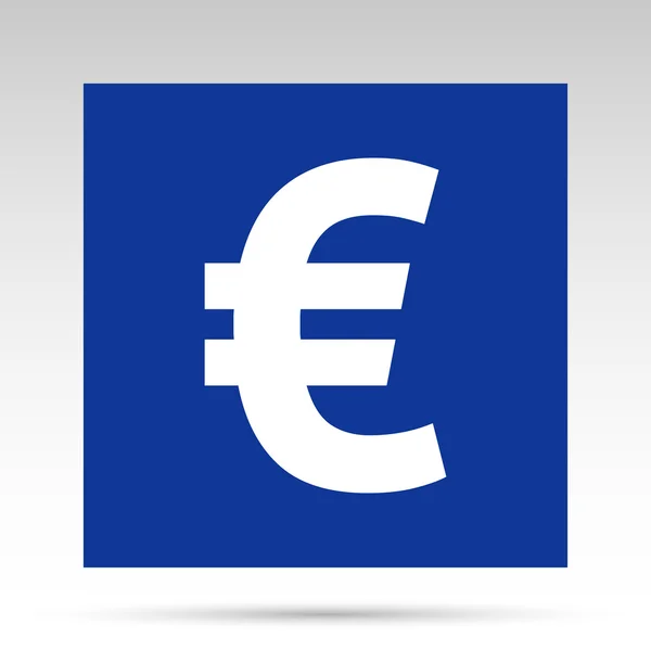 Euro flat icon — Stock Vector