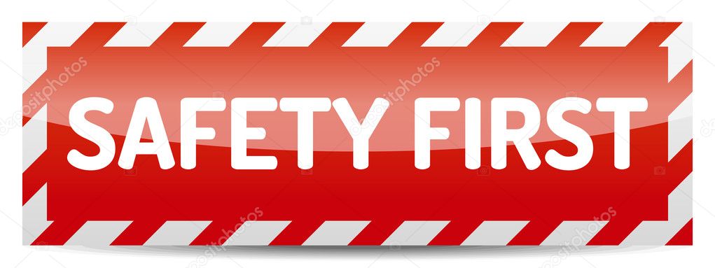 Safety first — Stock Illustration Safety first Stock Vector