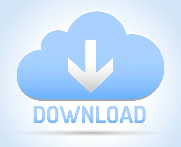 Bulut ağı download — Stok Vektör