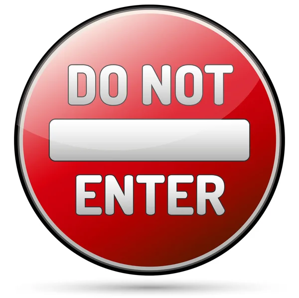 Do not enter — Stock Vector