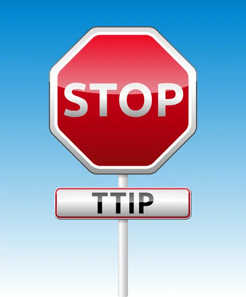 TTIP - Transatlantiskt partnerskap för handel och investeringar — Stock vektor