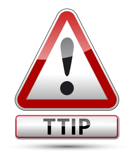 TTIP -跨大西洋贸易和投资伙伴关系 — 图库矢量图片