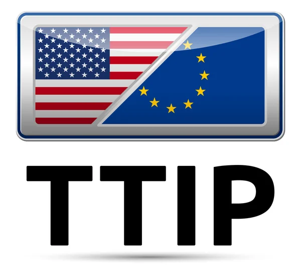 TTIP - Trans-Atlantisch partnerschap voor handel en investeringen Vectorbeelden