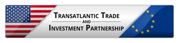 TTIP - Trans-Atlantisch partnerschap voor handel en investeringen Rechtenvrije Stockvectors