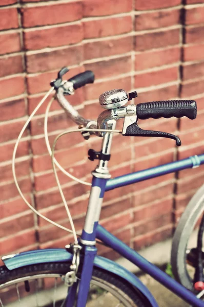 Guiador de bicicleta vintage — Fotografia de Stock