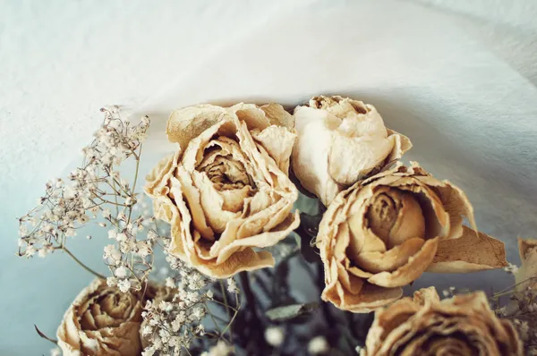 Bouquet de roses mortes — Photo