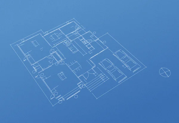 Dom zabudowie plan — Zdjęcie stockowe