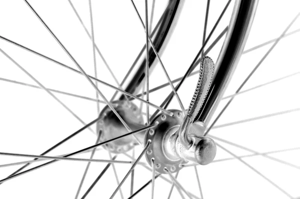 Vintage bicycles front hub — Stock Photo, Image