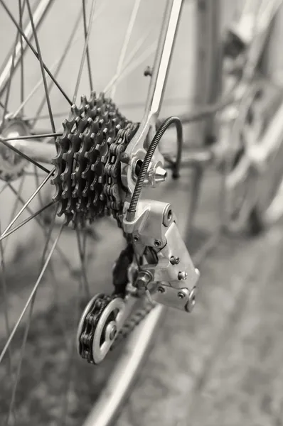 Het achterwiel van de fiets — Stockfoto