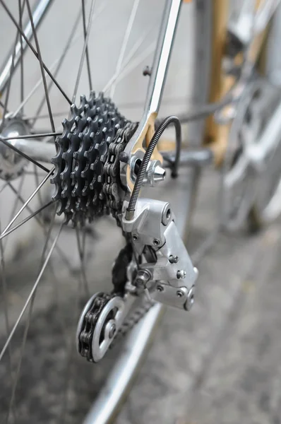 Ruota posteriore della bicicletta — Foto Stock