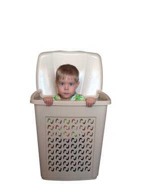 The boy inside a box