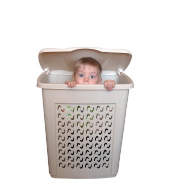 The boy inside a box