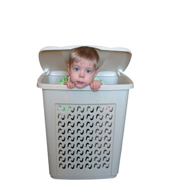 The boy inside a box