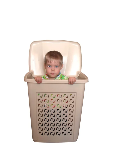 The boy inside a box