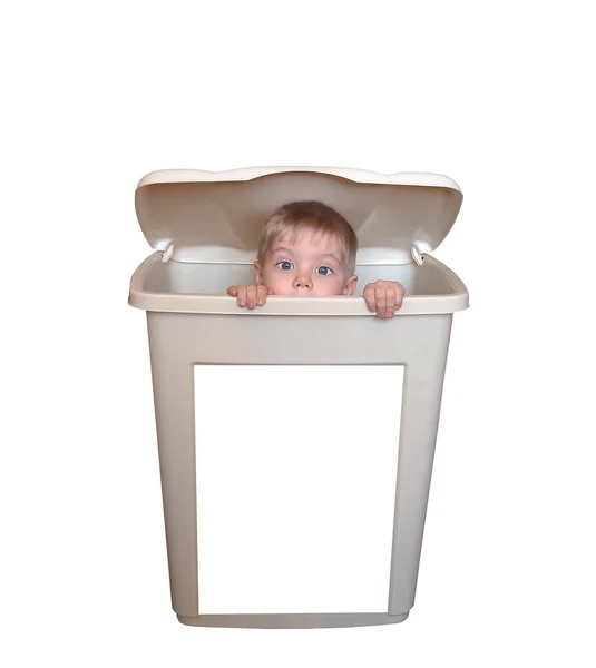 The boy inside a box