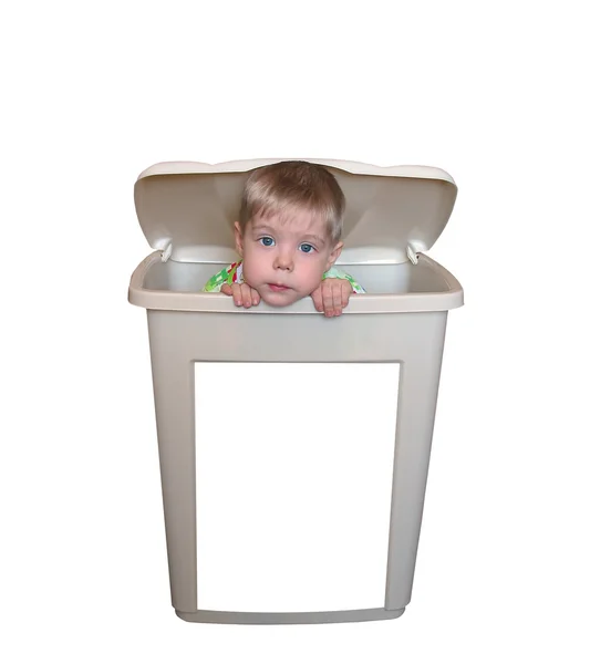The boy inside a box