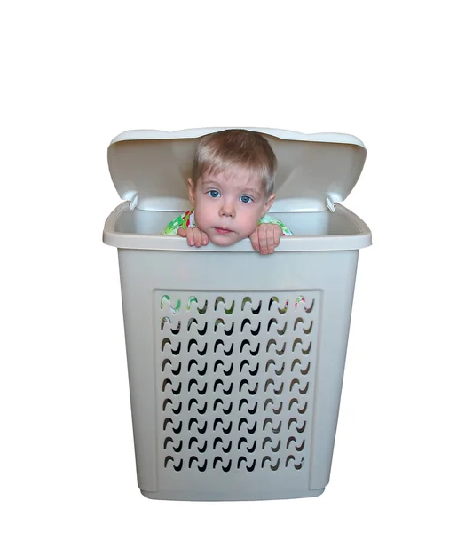 The boy inside a box
