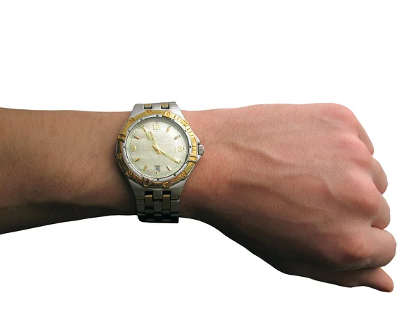 分離された手の腕時計 ストック画像
