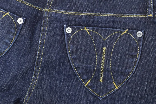 Blue Jeans Tasche Mode Jeans Textur Horizontales Foto — Stockfoto