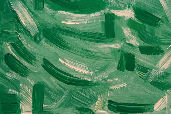 Groene Beige Acryl Abstracte Achtergrond Gemengde Zomerverf Textuur Moderne Acrylverf — Stockfoto