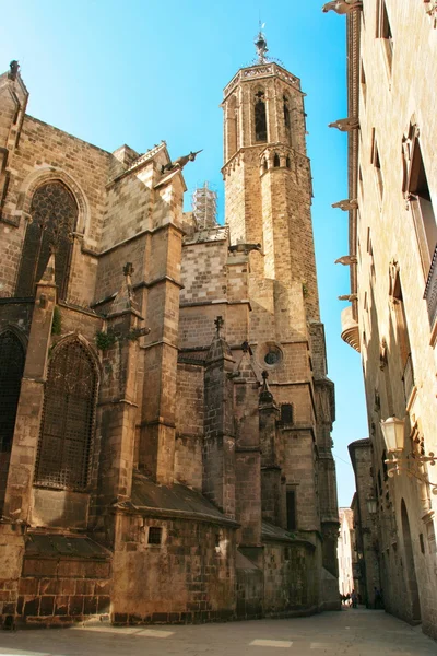 Barcelona: Catedral Gótica de Santa Eulália em Barri Dist gótico — Fotografia de Stock