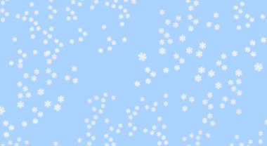 Kar taneleri. Geleneksel dekorasyon fikri. Yaratıcı 3D SÜRÜLÜĞÜ. Rastgele semboller. Mavi arka plan. Temsilci mevsimi ambiyansı.