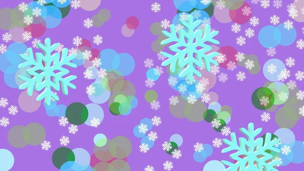 Snowflakes Cristaux Eau Gelés Amiable Abstract Geometric Shapes Multicolore Chiffres — Photo
