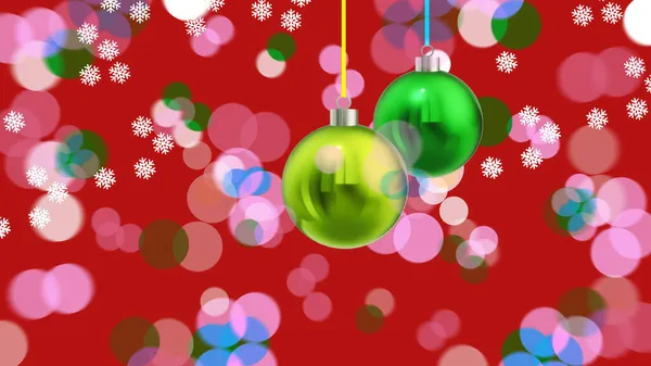 大きなクリスマスのバブルボール スノーフレーク 凍結水の結晶 幾何学的形状を抽象化できます 創造的な3Dイラスト 伝統的な装飾のアイデア ネイティブシーンの飾り — ストック写真