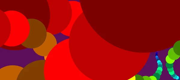 Abstrakte Mehrfarbige Schlange Verzierte Zufallskreise Niedliche Ästhetische Wallpaper Ideen Hintergrundbild — Stockfoto