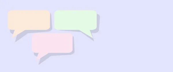 Dialogue Three Speech Bubble Passion Language Communication Conversation Retro Toned — Stock Photo, Image