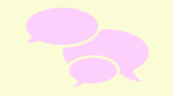 Διαλογος Τρεις Φούσκες Ομιλίας Διασκεψη Για Γλώσσα Και Την Επικοινωνία — Φωτογραφία Αρχείου