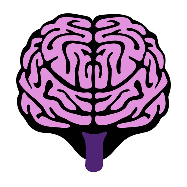 Символ Иконы Науки Мозге Человека — стоковый вектор