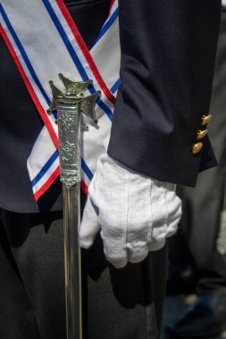 4 Temmuz Bağımsızlık Günü. Birlik subayı mavi ja 'ya yaklaş.