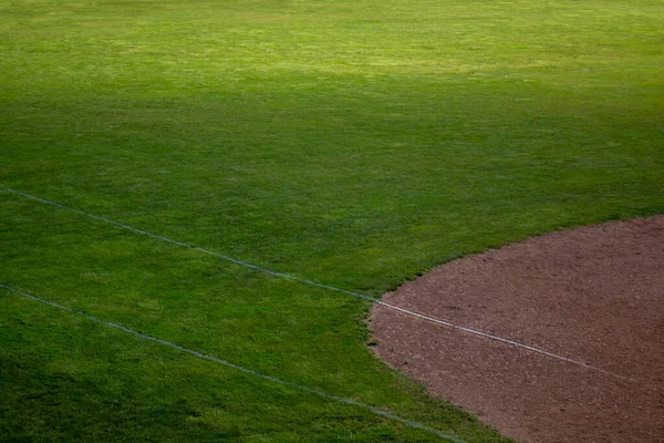 Baseball Diamond Field Clay Grass Areas — Fotografia de Stock