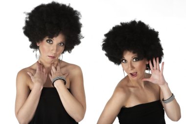 Afro tarzı kadın