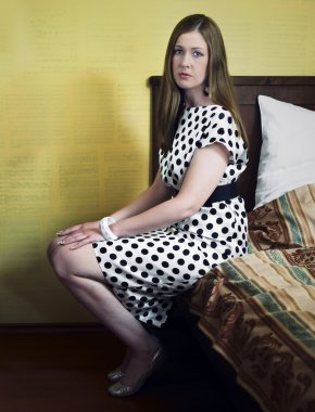 şekillendirme bebek poz ile güzel bir Bayan