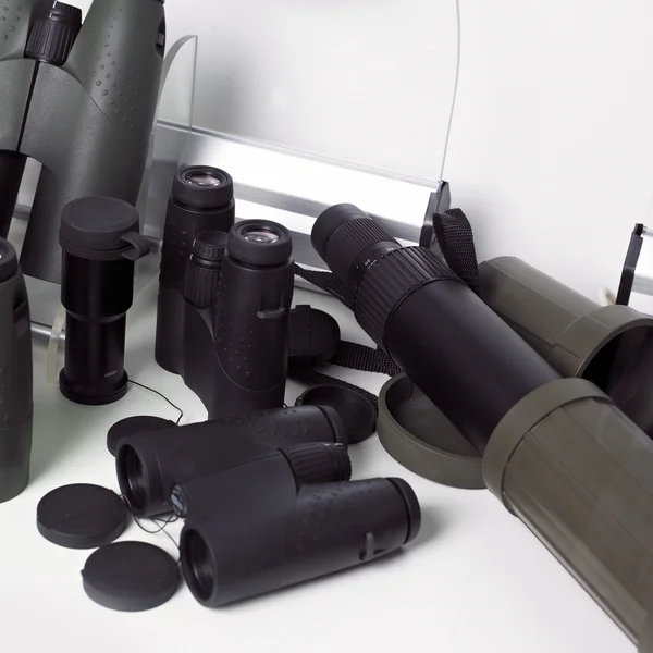 Binoculars and monocular — Stock Photo, Image