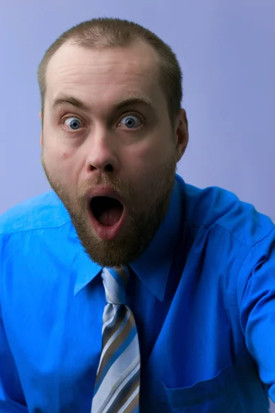 Man making why face — Stock Photo, Image